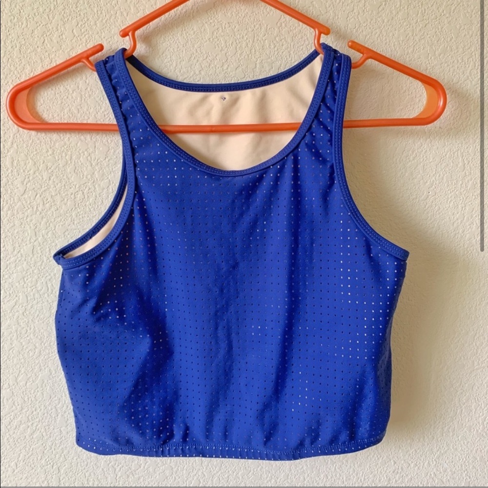NWOT Blue Valentina Swim Top Size M - Picture 3 of 7